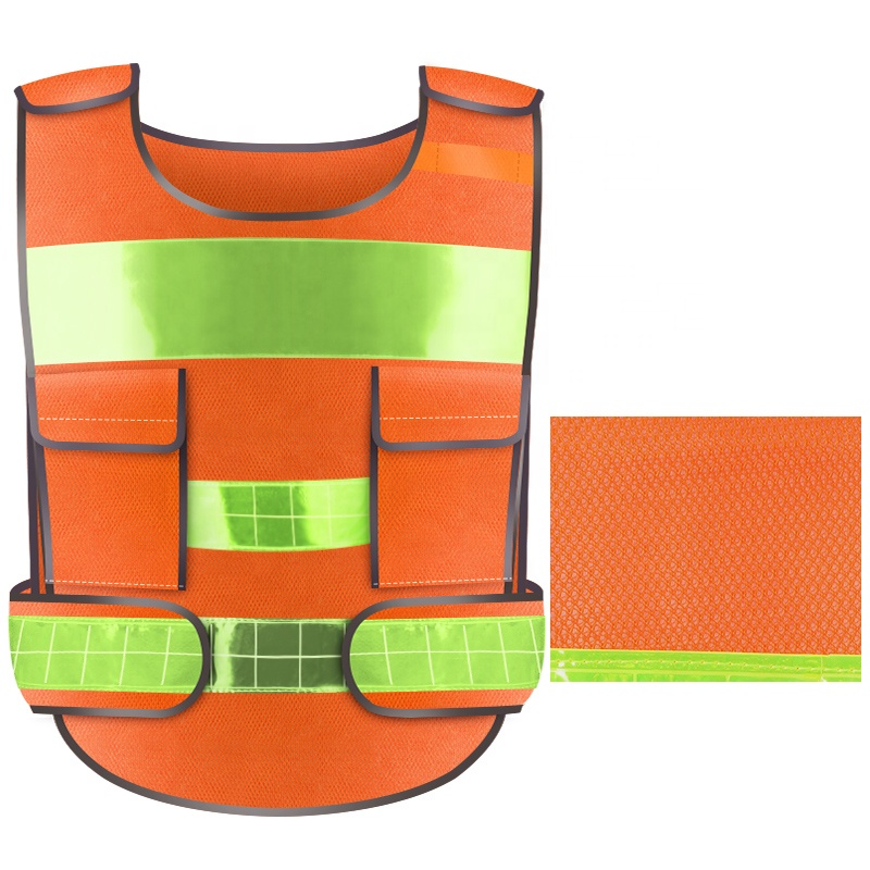 Giubbotto di sicurezza con logo riflettente per cintura flash ad alta visibilità di vendita calda